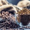 Granules of instant coffee