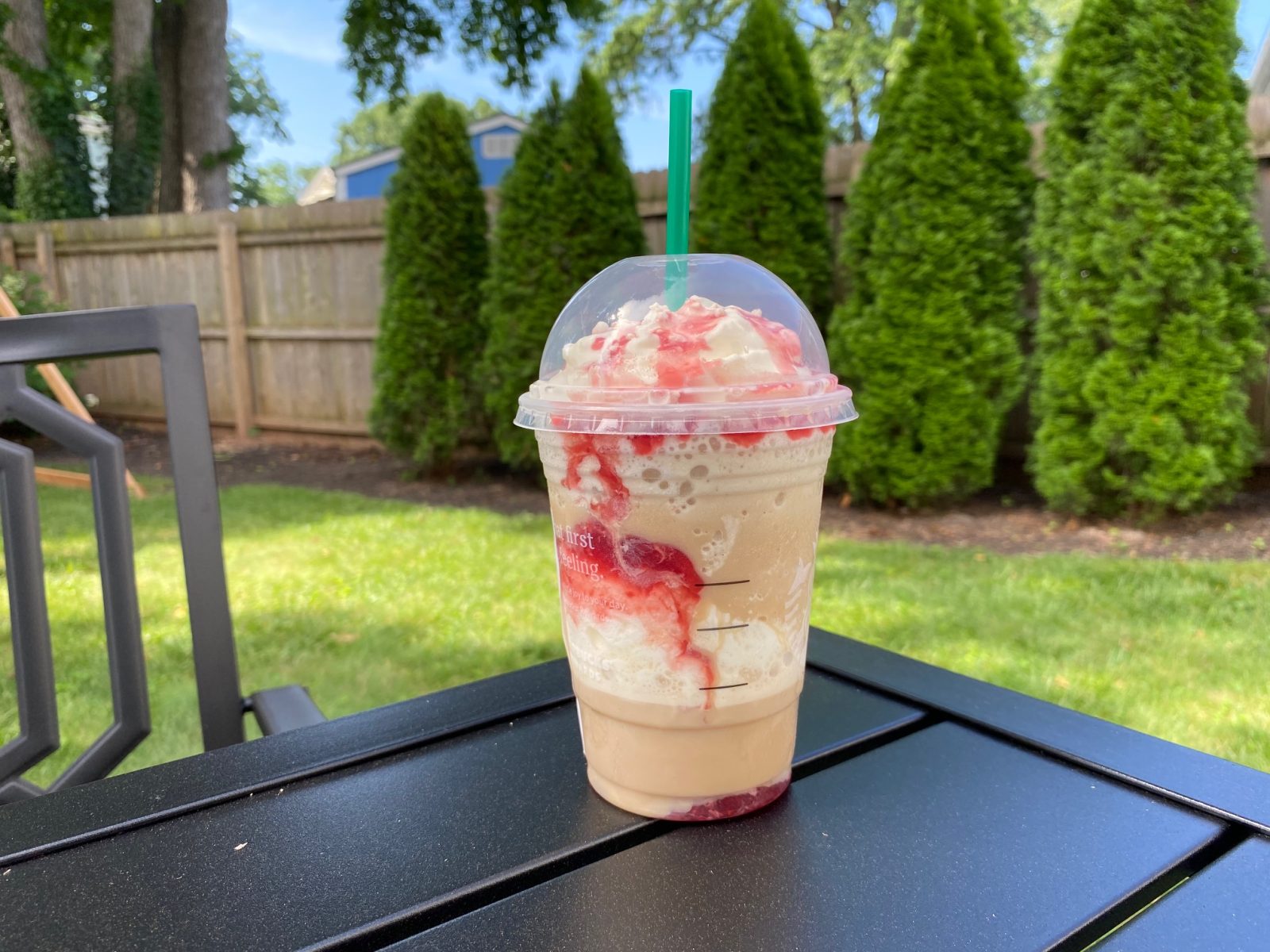 Starbucks Strawberry Funnel Cake Frappuccino Review