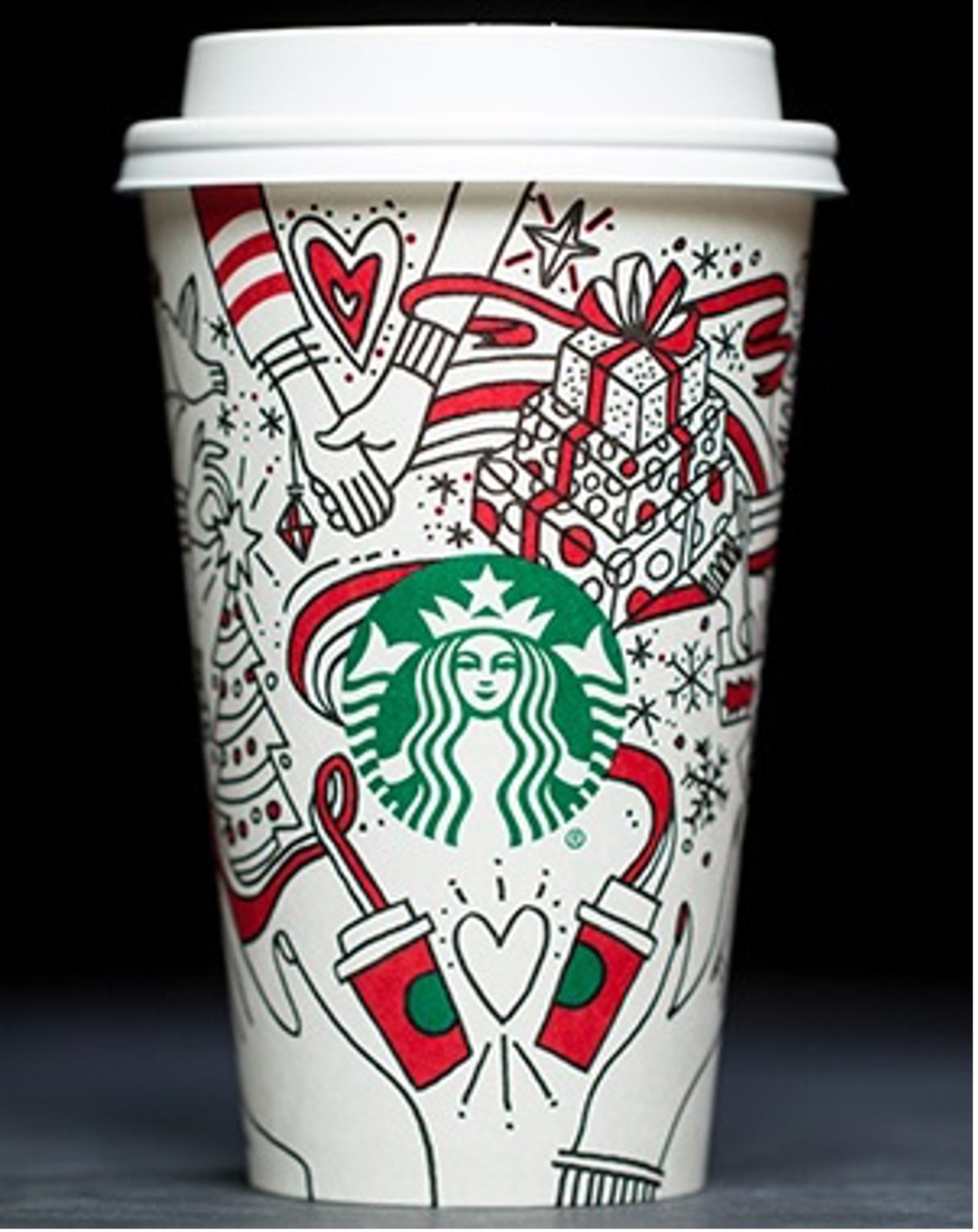 2017 Starbucks Hands Holding Cup