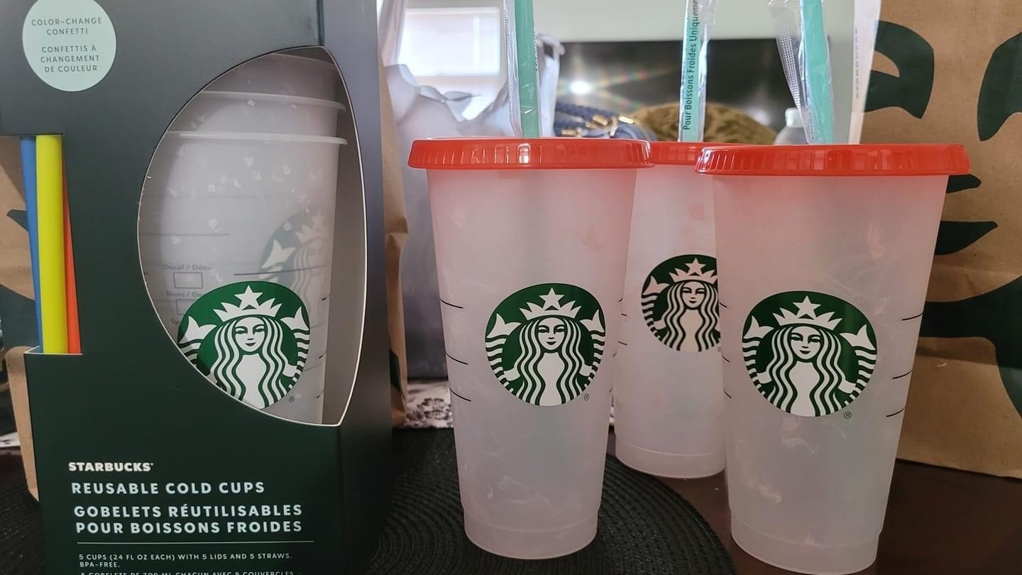 Starbucks Confetti Cups