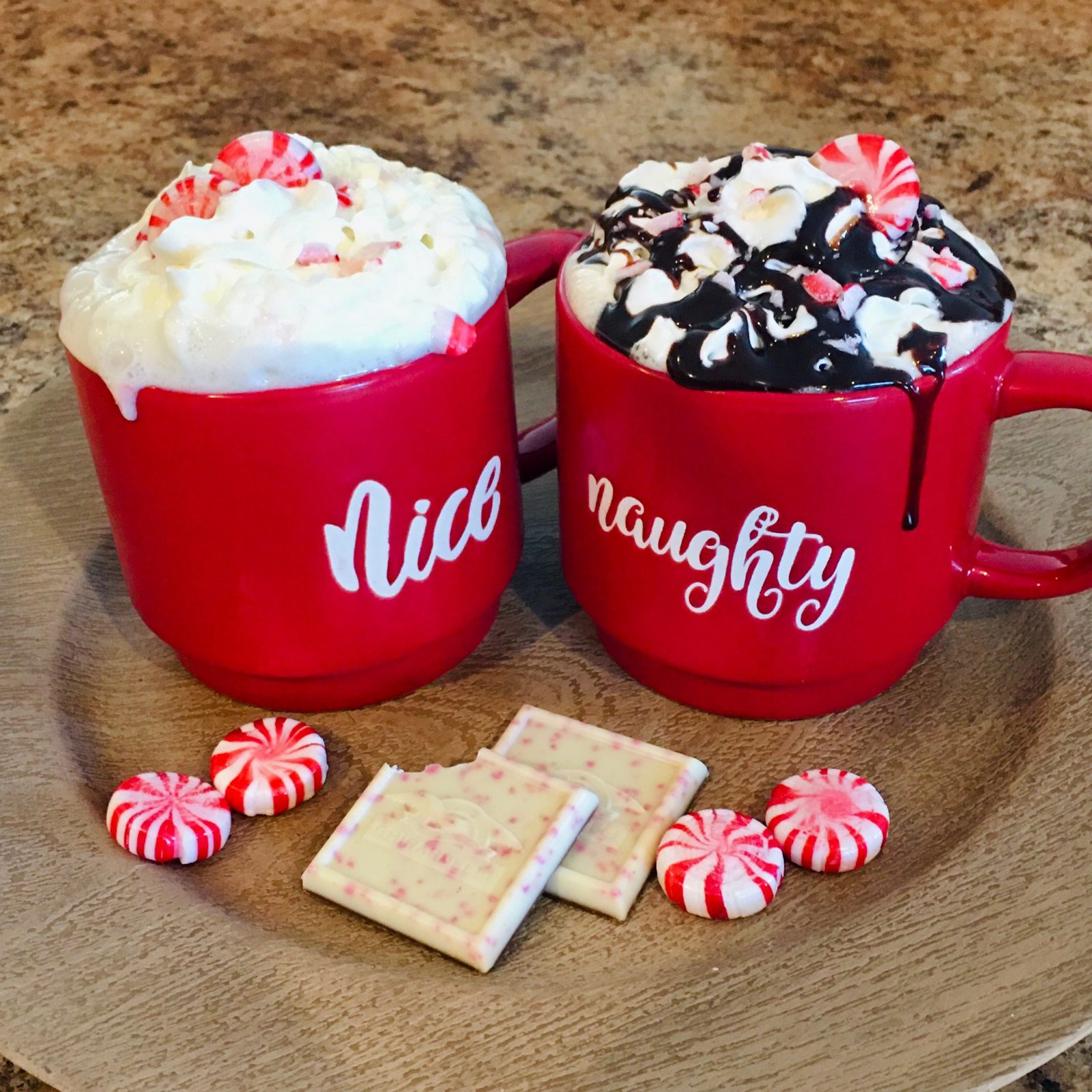 Dunkin' and Starbucks Inspired Peppermint Mocha Copycat