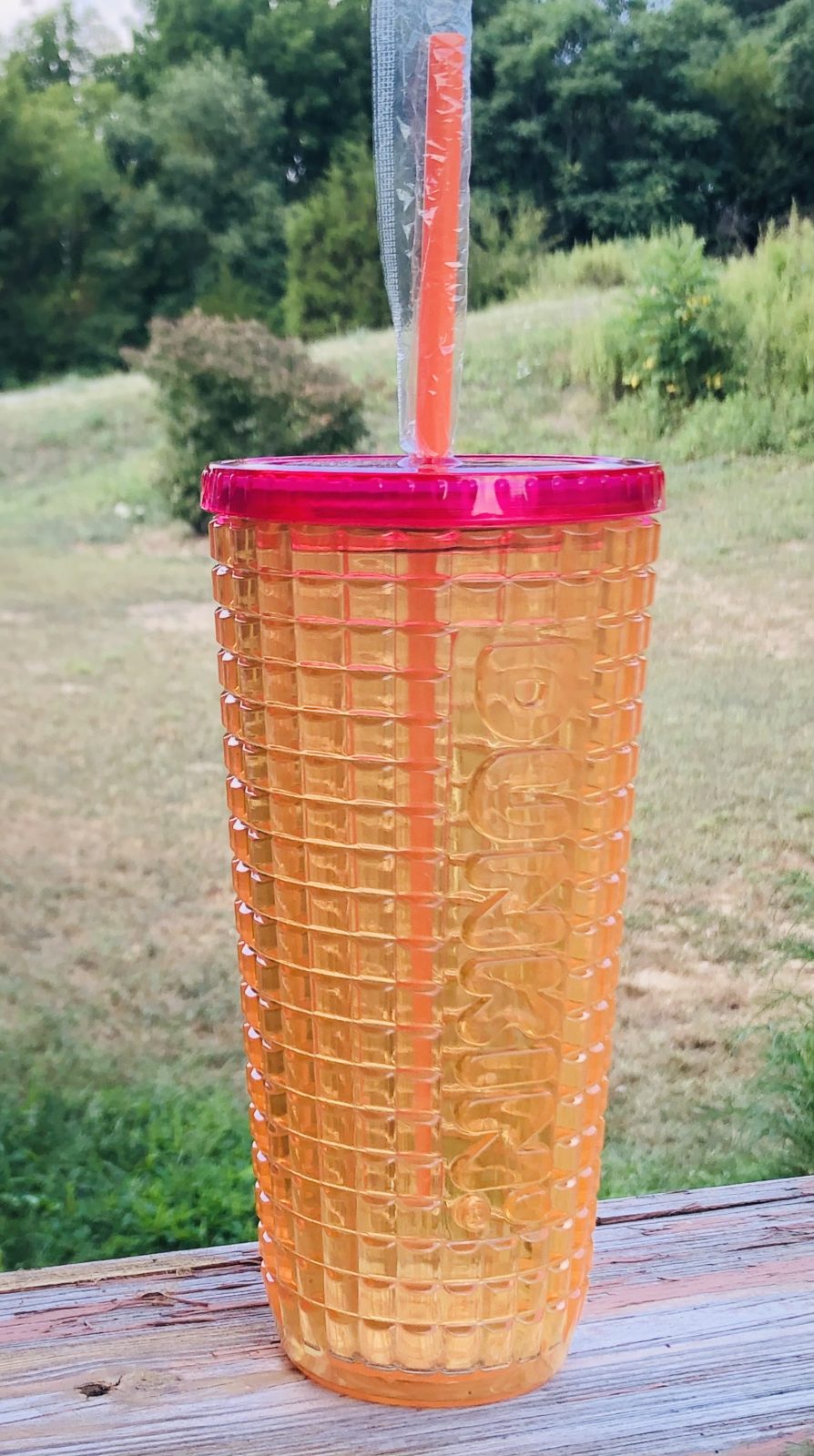 Orange Dunkin' Cups and Tumblers