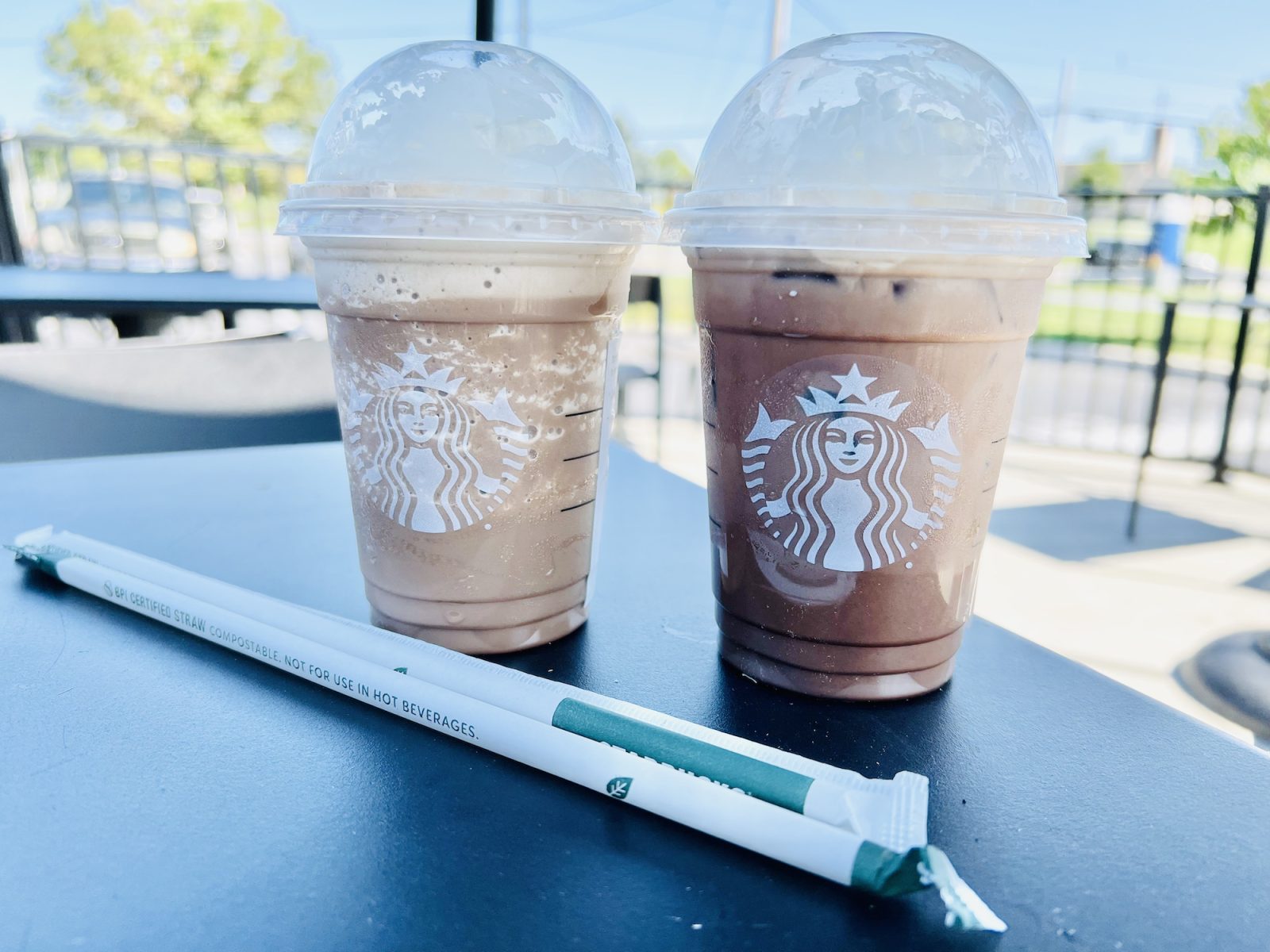 Starbucks Classic Mocha Frappuccino and Iced Caffè Mocha