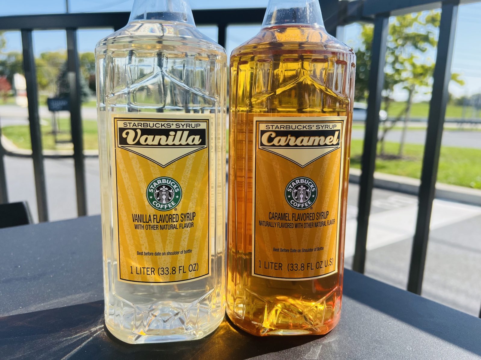Starbucks Vanilla and Caramel Syrups