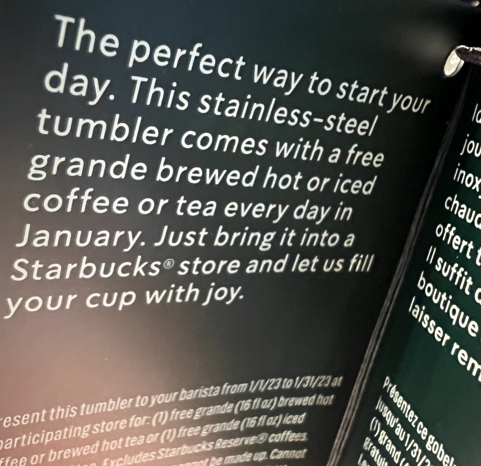 Starbucks Refill Tumbler Will Get You Free Coffee Everyday