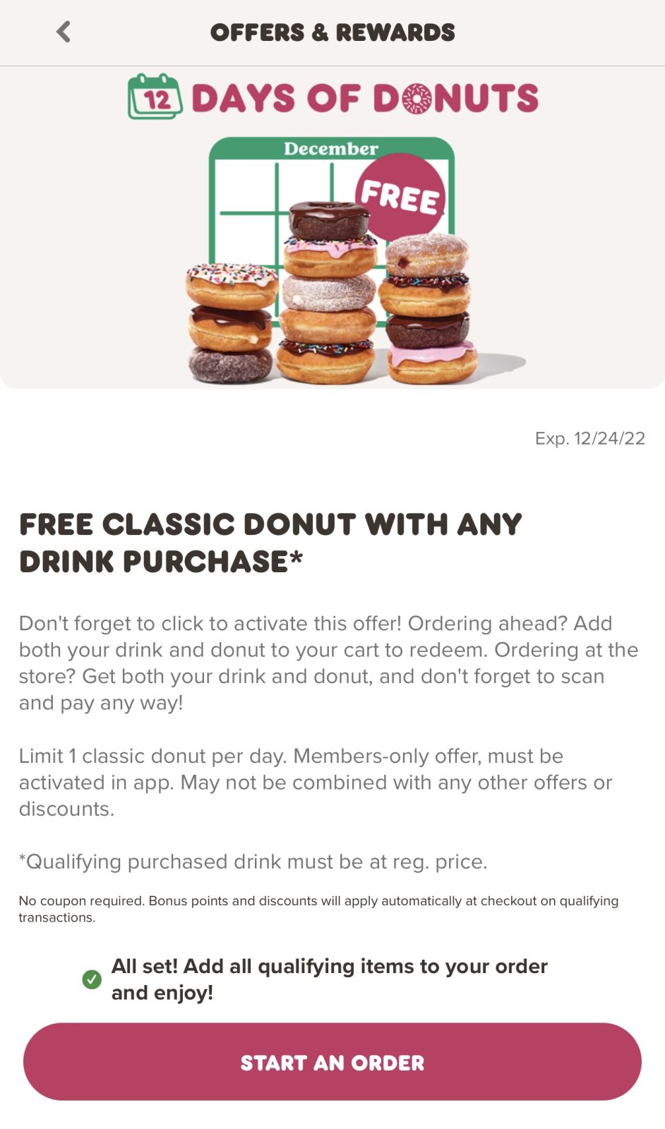 How To Redeem 12 Days of Donuts