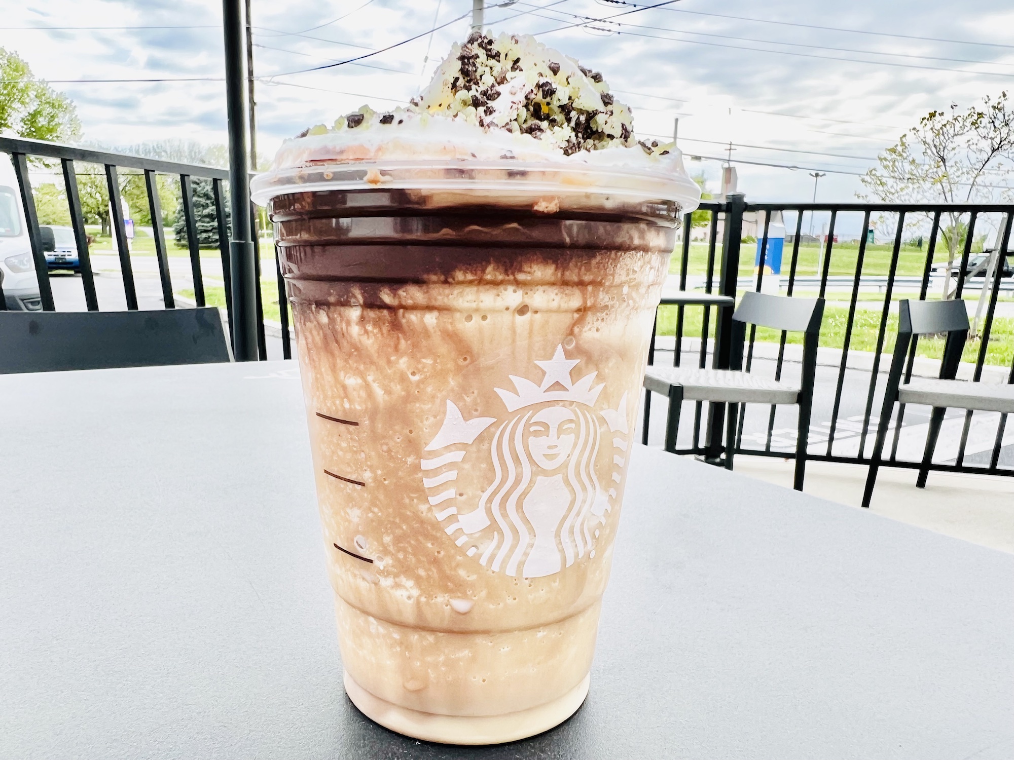 Starbucks Chocolate Java Mint Frappuccino Review Toppings